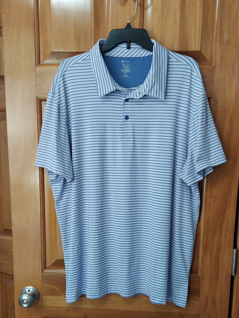 Member's Mark Men's XXL Active Performance Polo Wisteria/Violet Storm, Like New